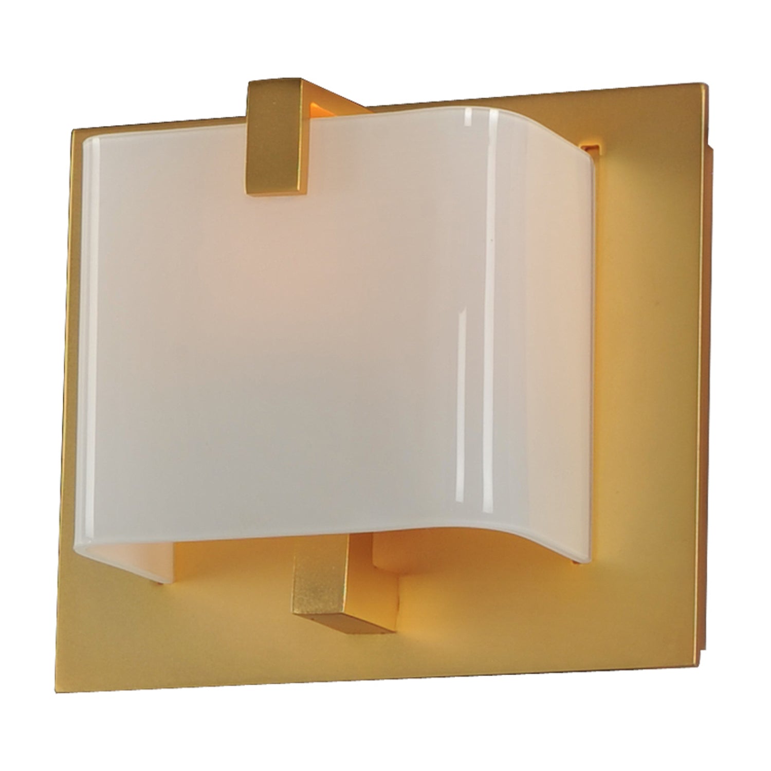 6'' Meridian 1 Light Gold Vanity Light