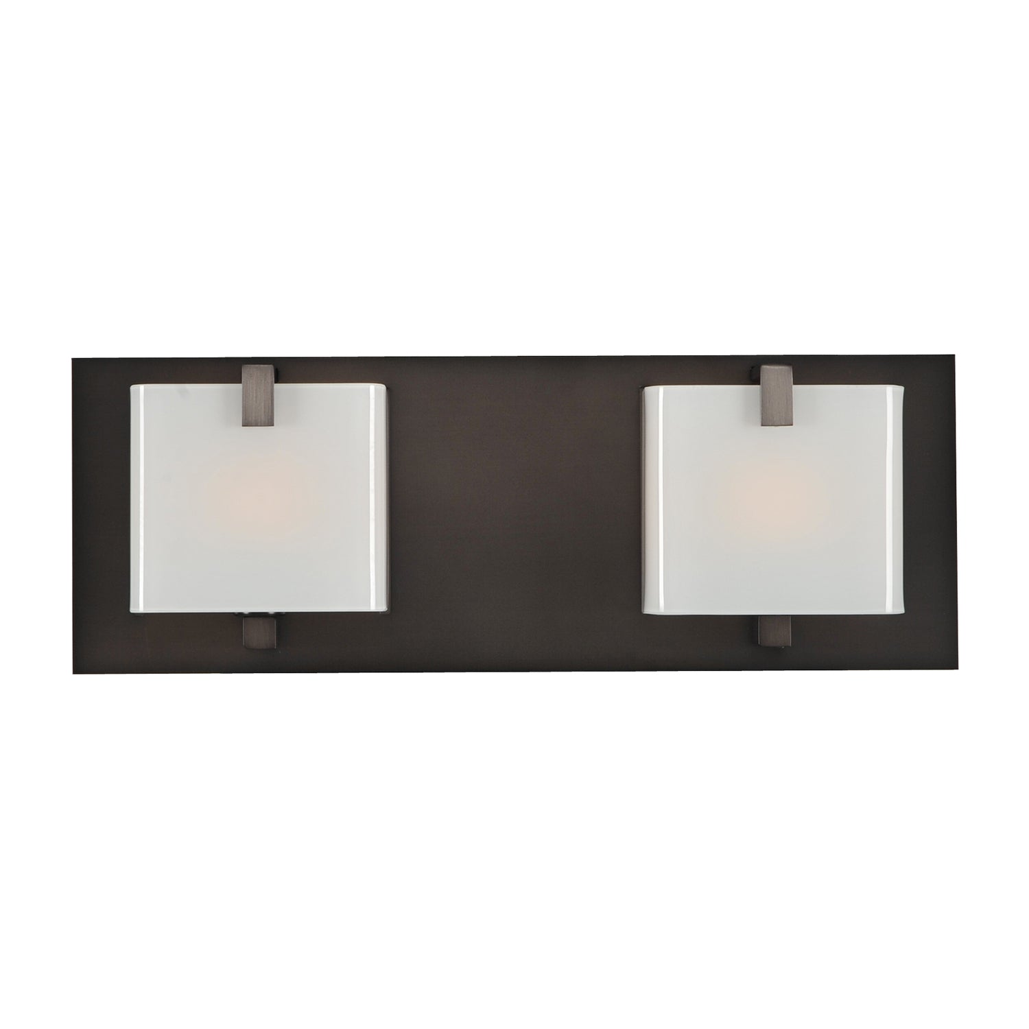 14'' Meridian 2 Light Brushed Black Nickel Vanity Light