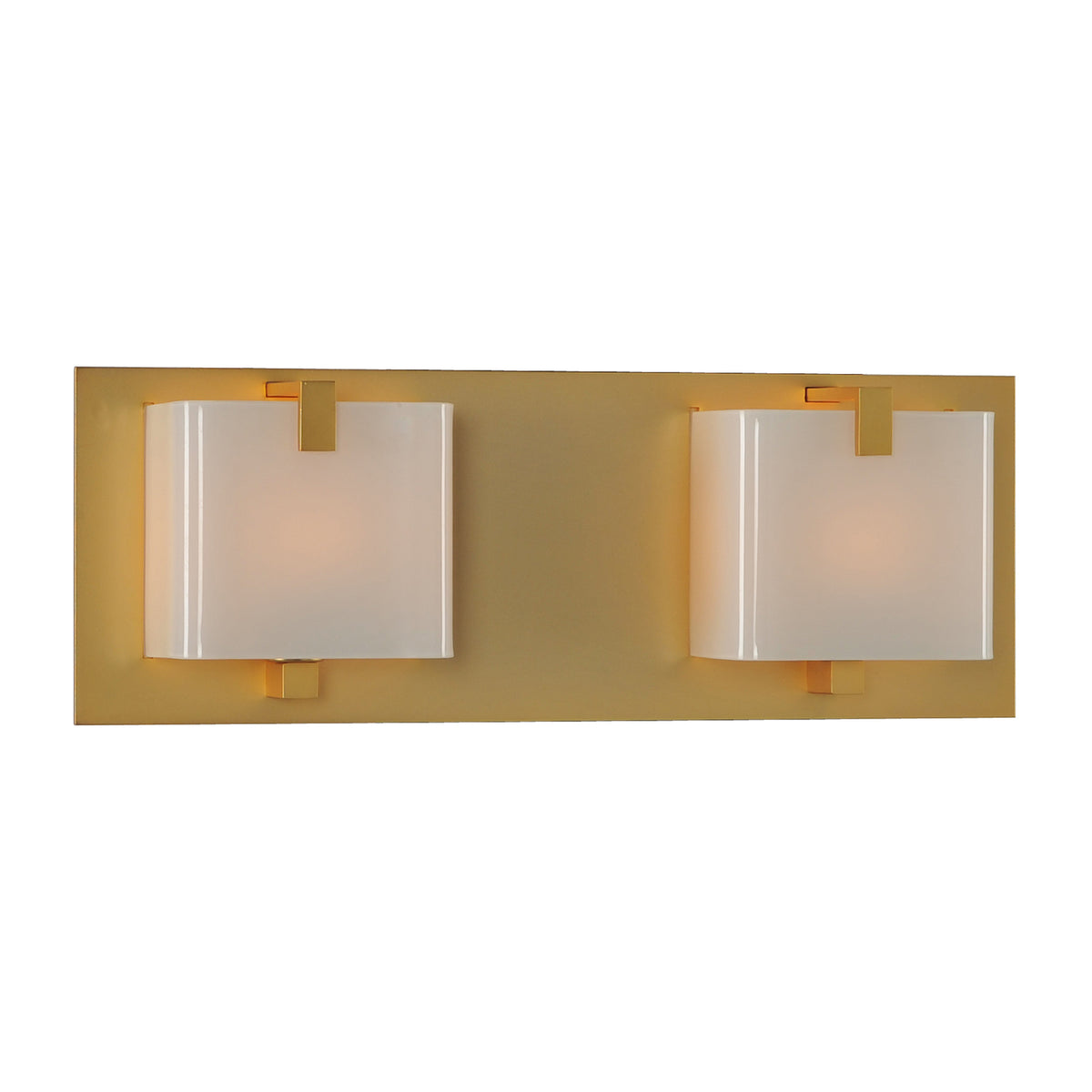 14'' Meridian 2 Light Gold Vanity Light