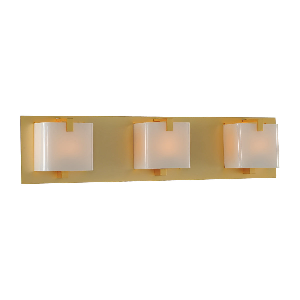 22'' Meridian 3 Light Gold Vanity Light