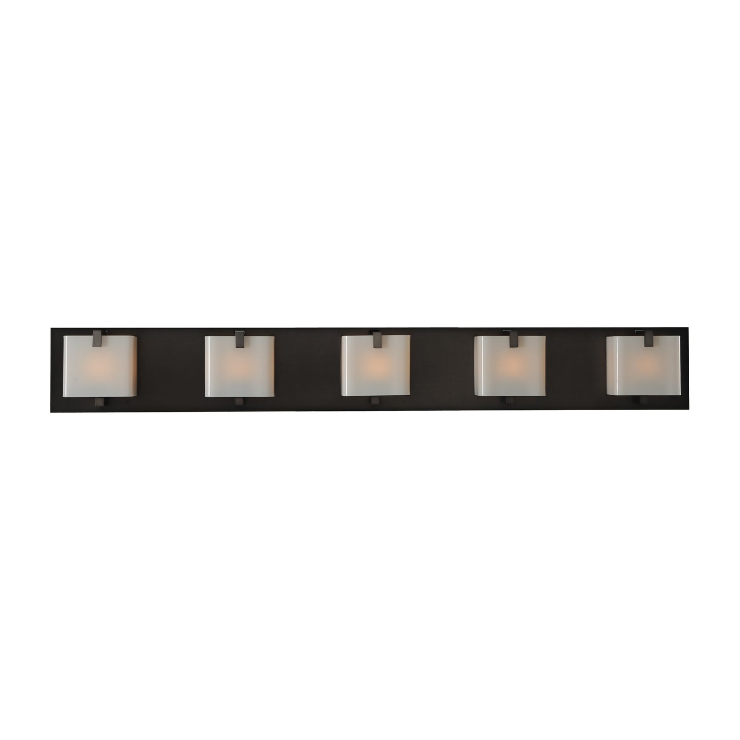38'' Meridian 5 Light Brushed Black Nickel Vanity Light
