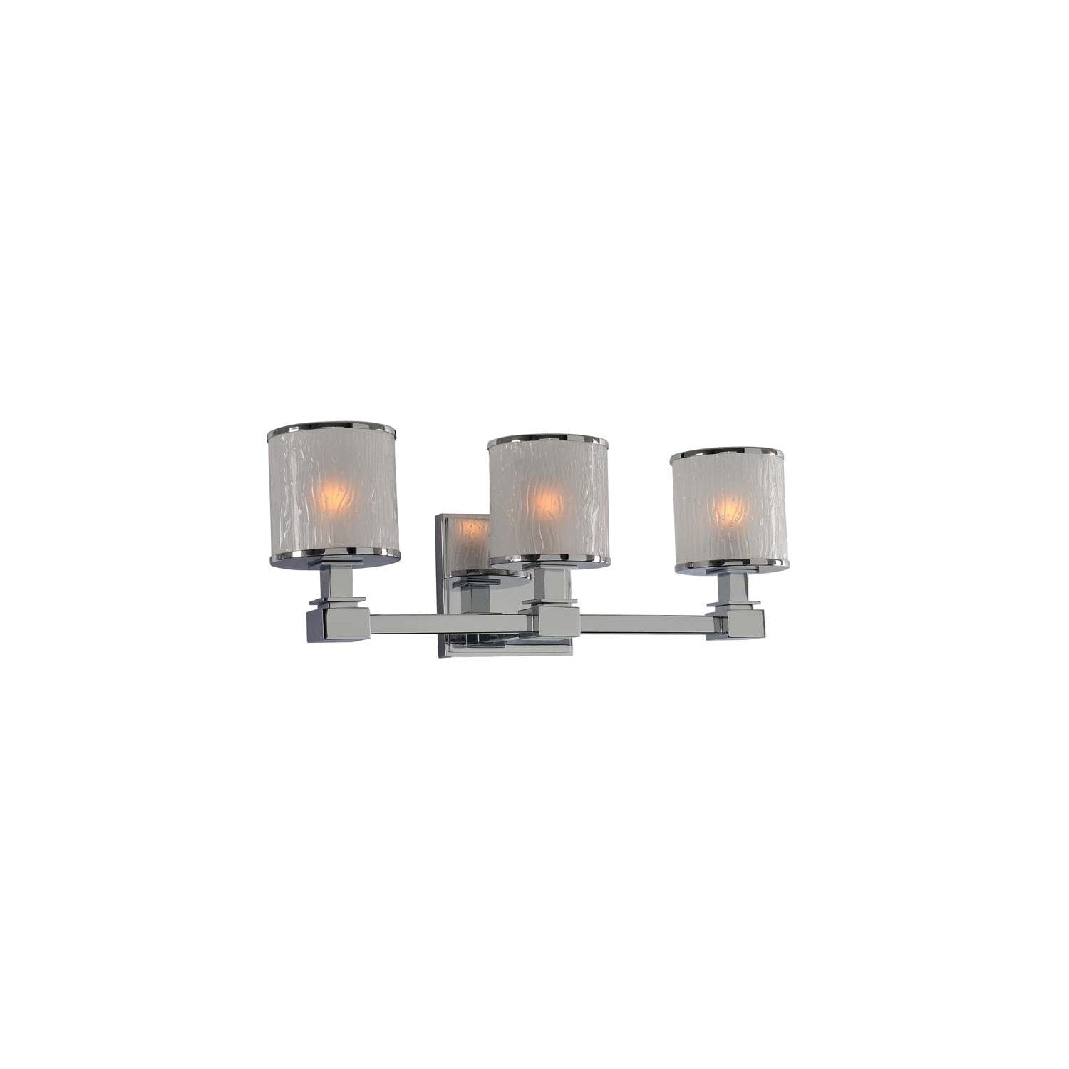 19'' Destin 3 Light Polished Chrome Vanity Light