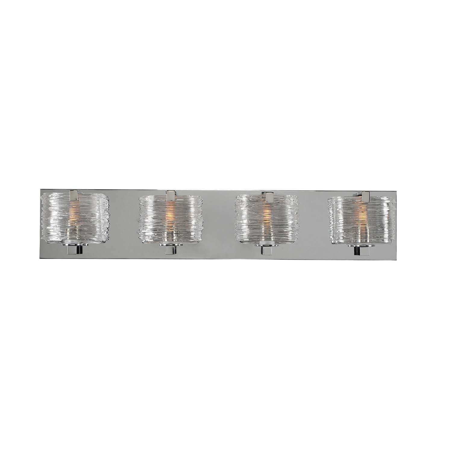 26'' South Bay 4 Light Polished Chrome Vanity Light