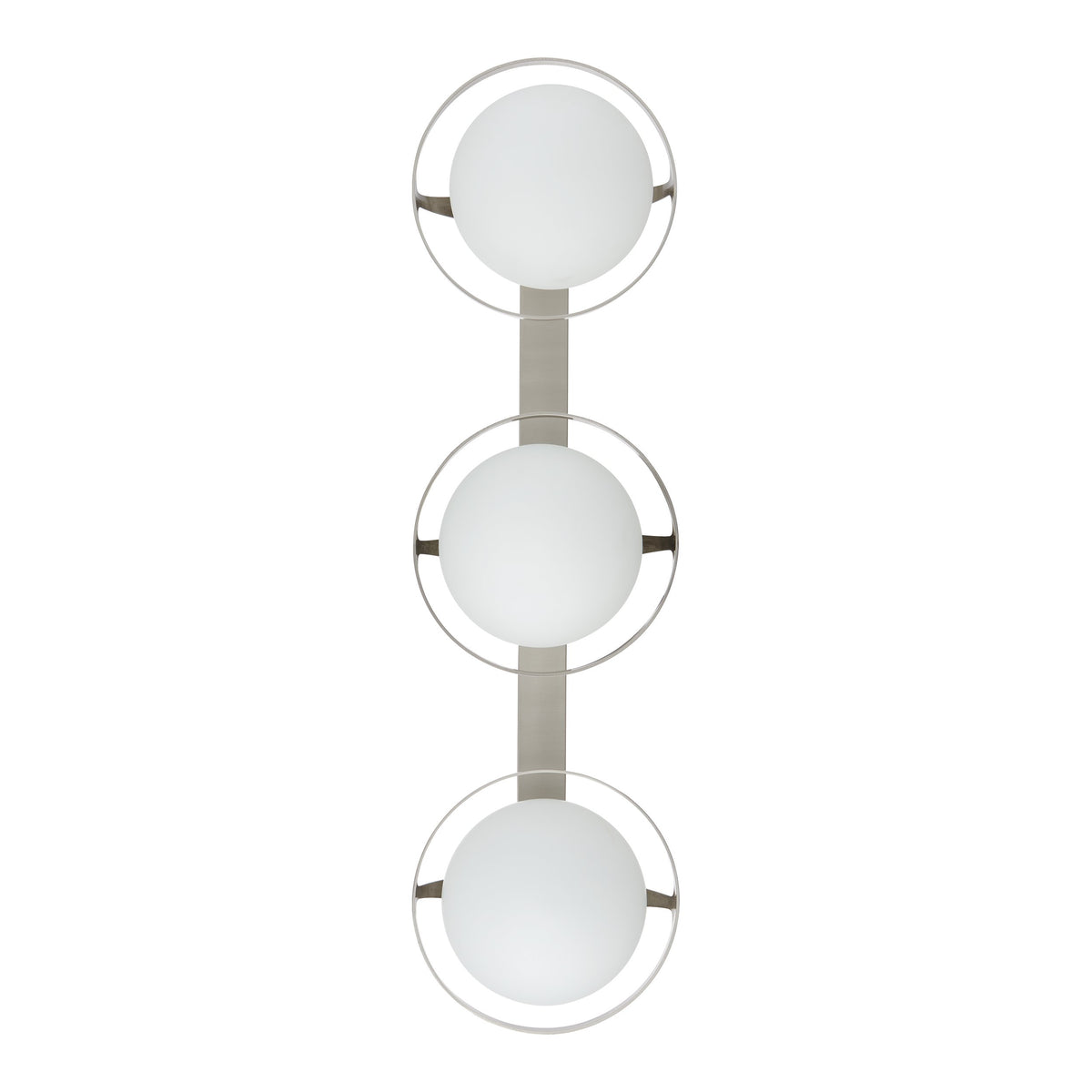 Parker 24-inch 3-light Brushed Nickel Vanity Light with Etched Opal Glass Shades