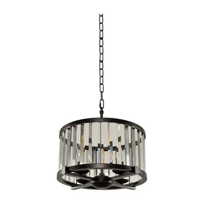 15'' Essex 4 Light Sienna Bronze Semi-Flush Mount