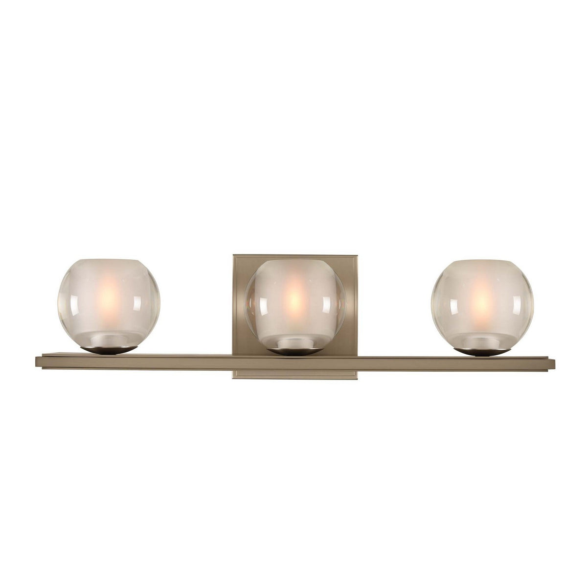 19'' Corona 3 Light Satin Nickel Vanity Light