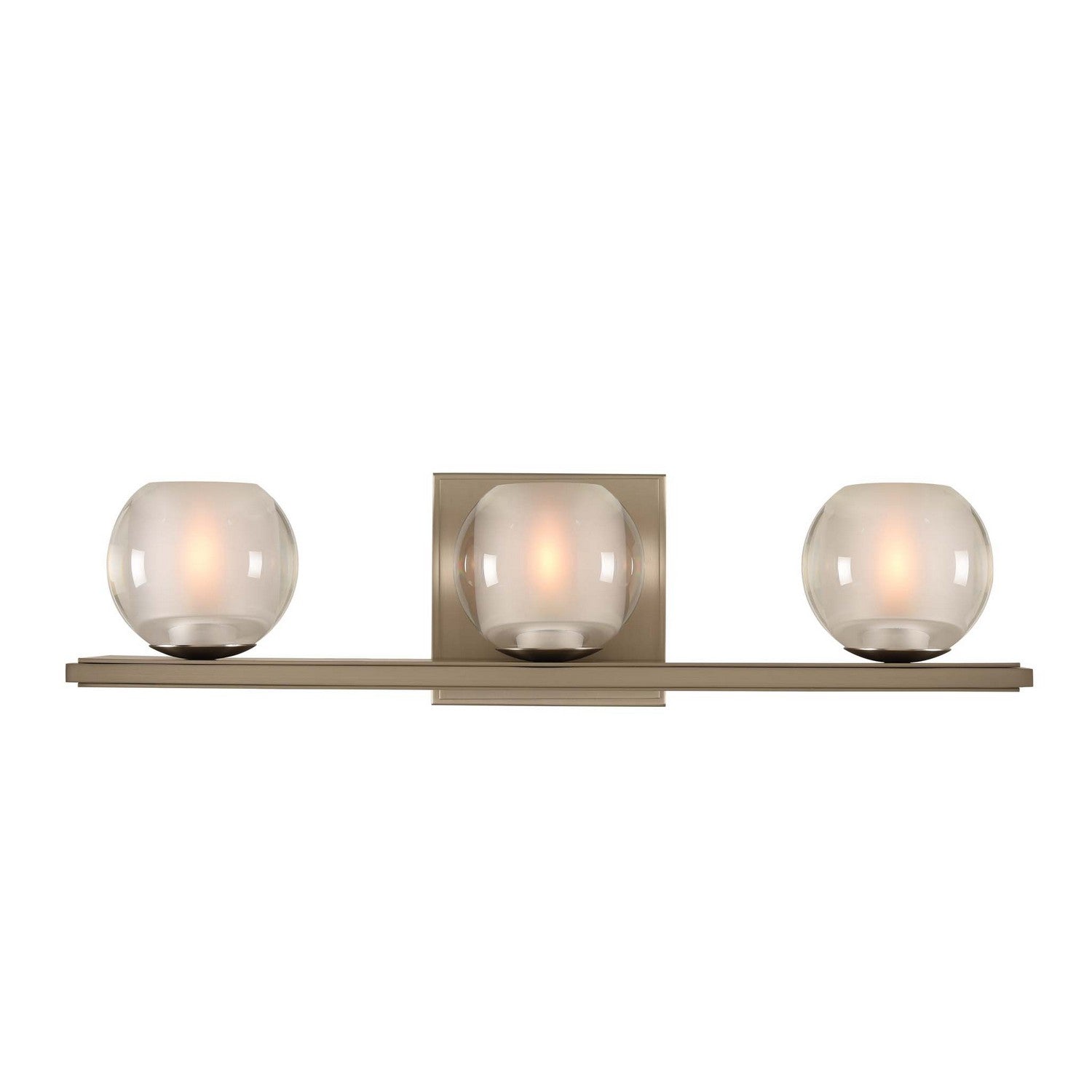 19'' Corona 3 Light Satin Nickel Vanity Light