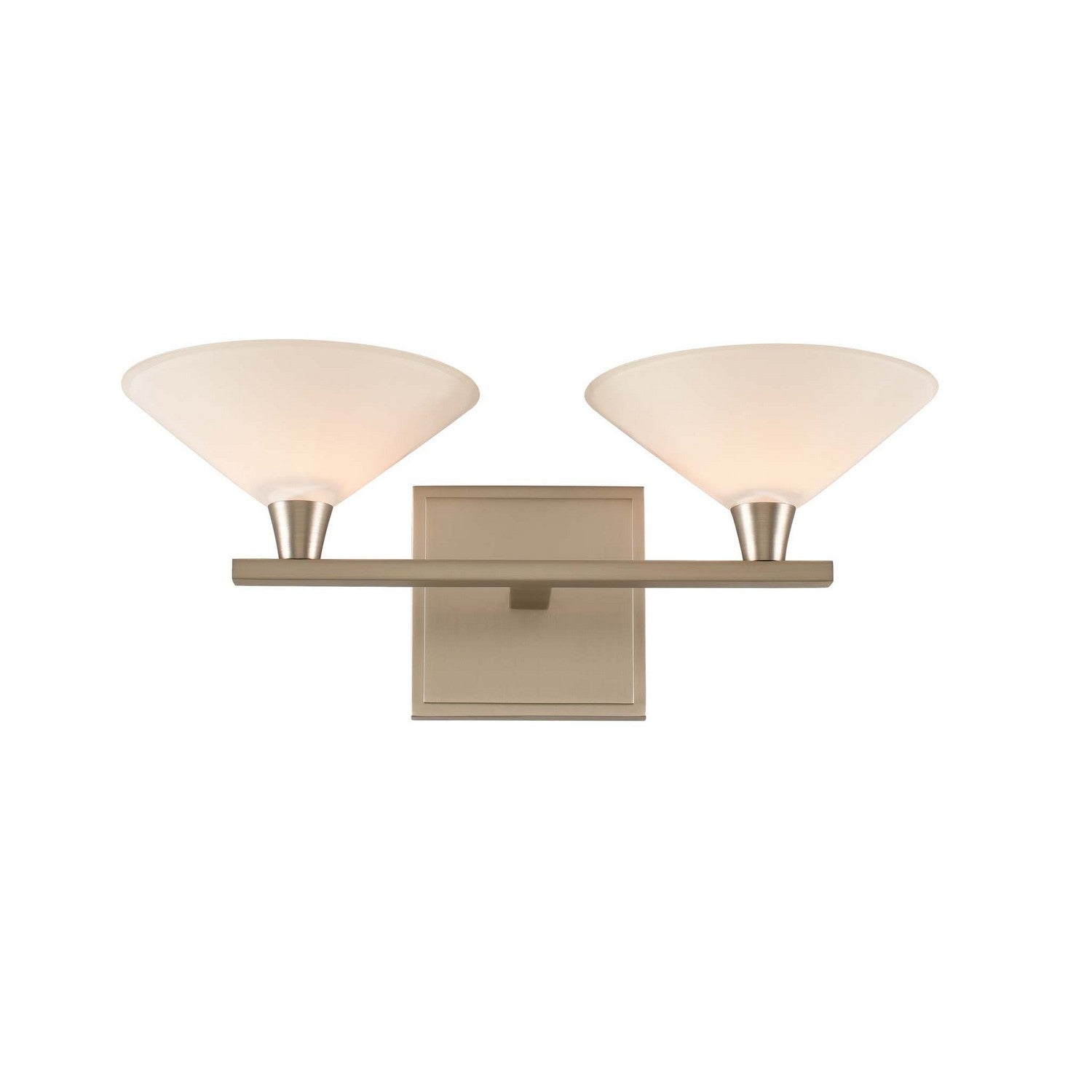 15'' Galvaston 2 Light Satin Nickel Vanity Light