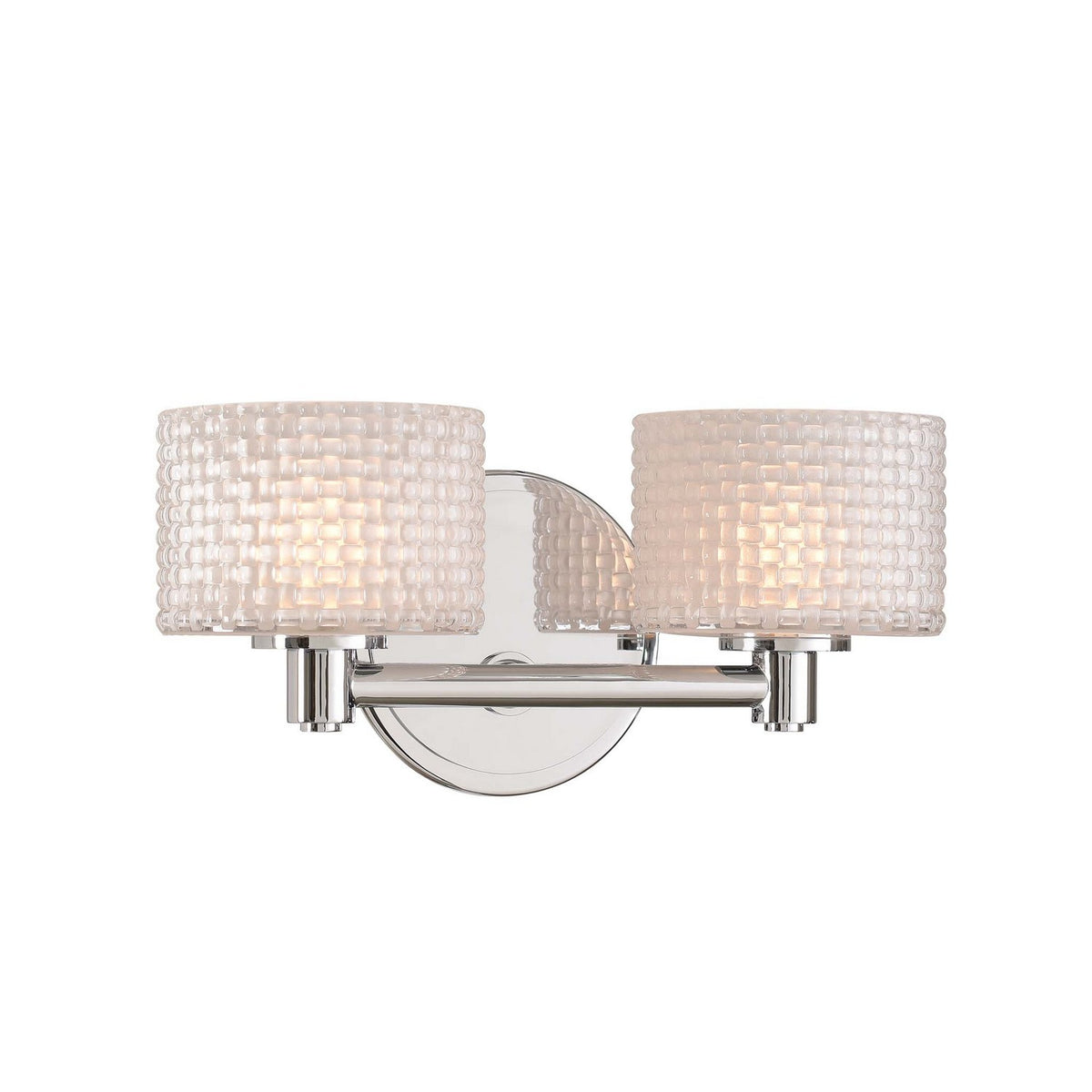 12'' Willow 2 Light Polished Chrome Vanity Light
