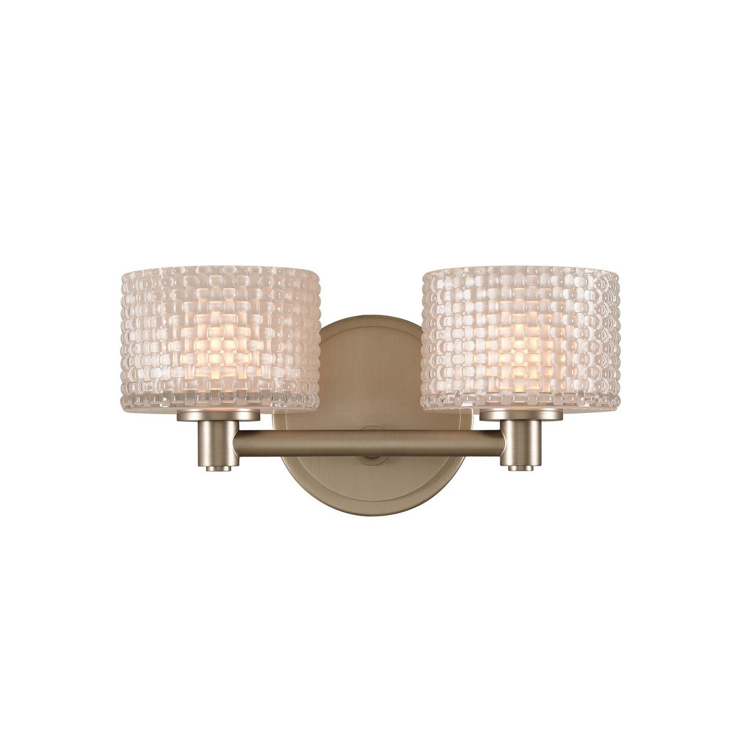 12'' Willow 2 Light Satin Nickel Vanity Light