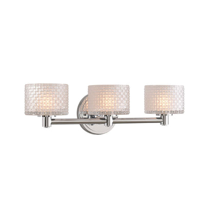 19'' Willow 3 Light Polished Chrome Vanity Light
