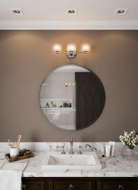 19'' Willow 3 Light Polished Chrome Vanity Light