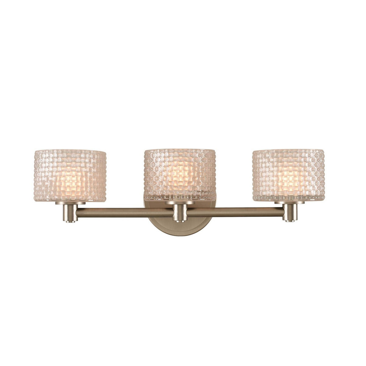 19'' Willow 3 Light Satin Nickel Vanity Light