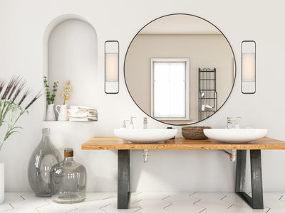 19'' Rhapsody 1 Light Matte Black Vanity Light