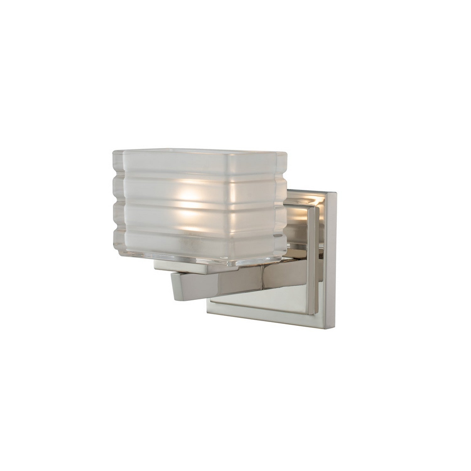 6'' Victoria 1 Light Polished Nickel Vanity Light