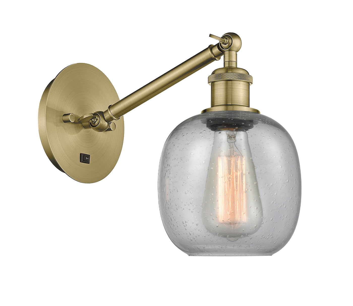 Ballston Sconce Cast Brass Glass Steel