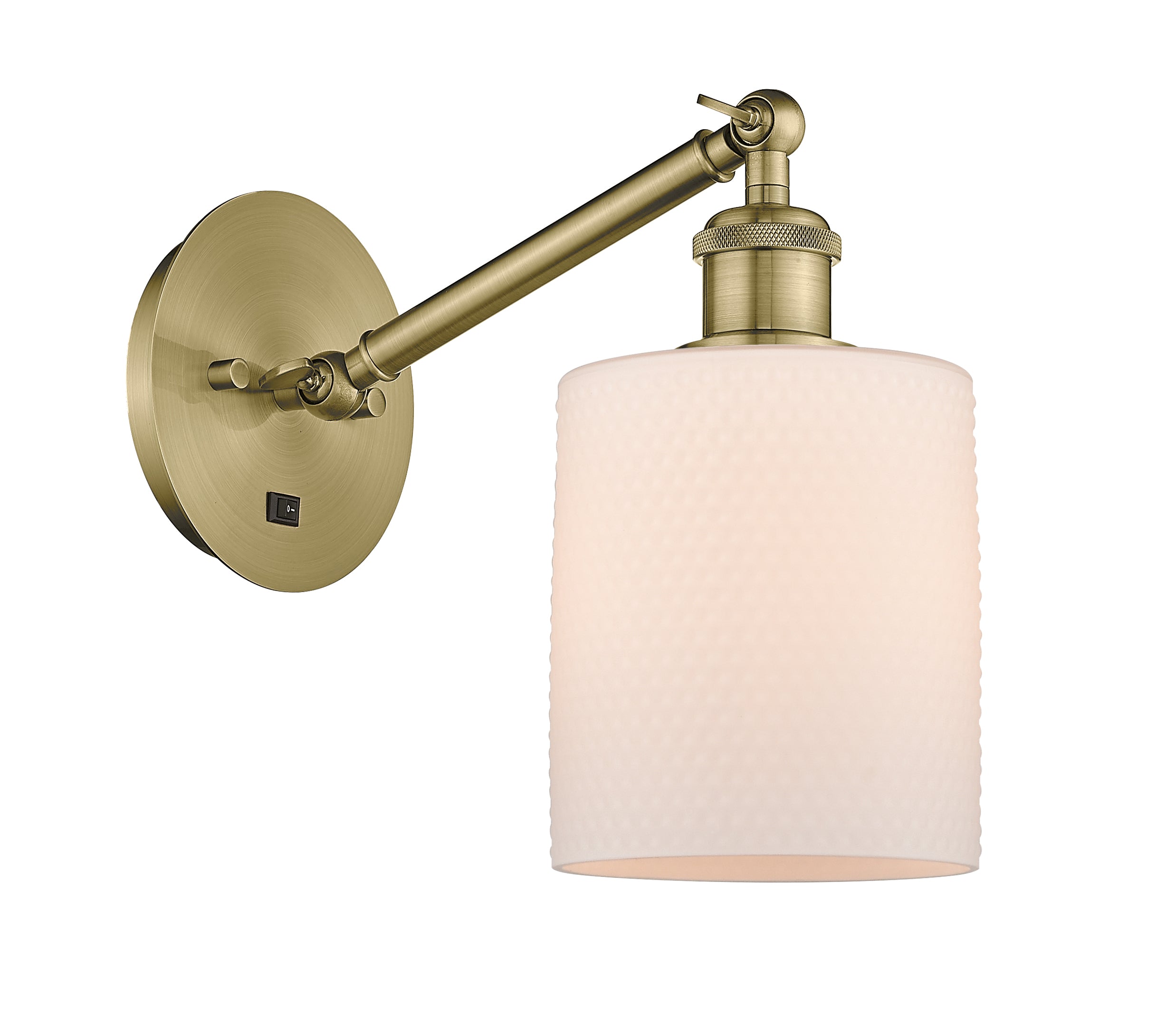Ballston Sconce Cast Brass Steel Glass
