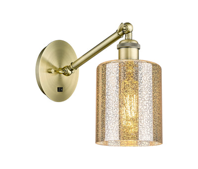 Ballston Sconce Cast Brass Steel Glass