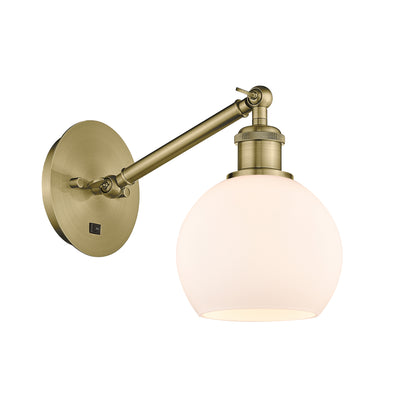 Ballston Sconce Cast Brass Steel Glass