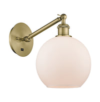 Ballston Sconce Cast Brass Steel Glass