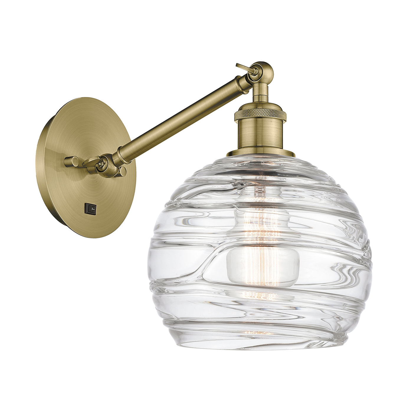 Ballston Sconce Cast Brass Swirl 8.125