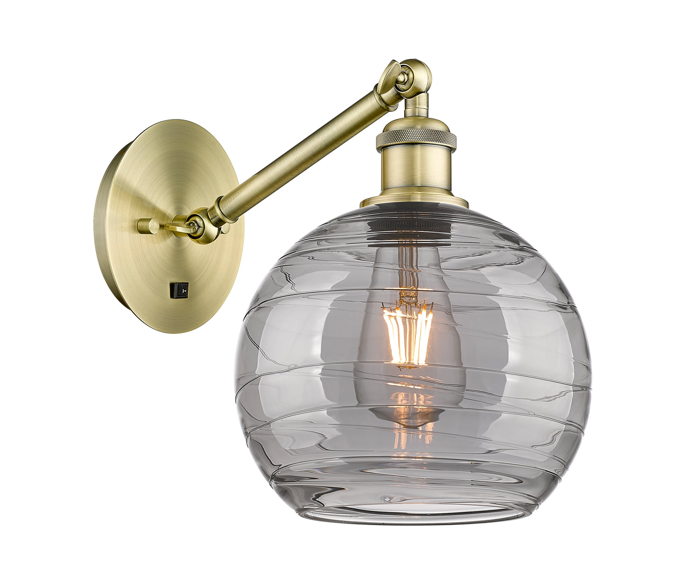 Ballston Sconce Cast Brass Swirl 8.125