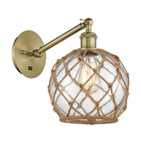Ballston Sconce Cast Brass Steel Glass