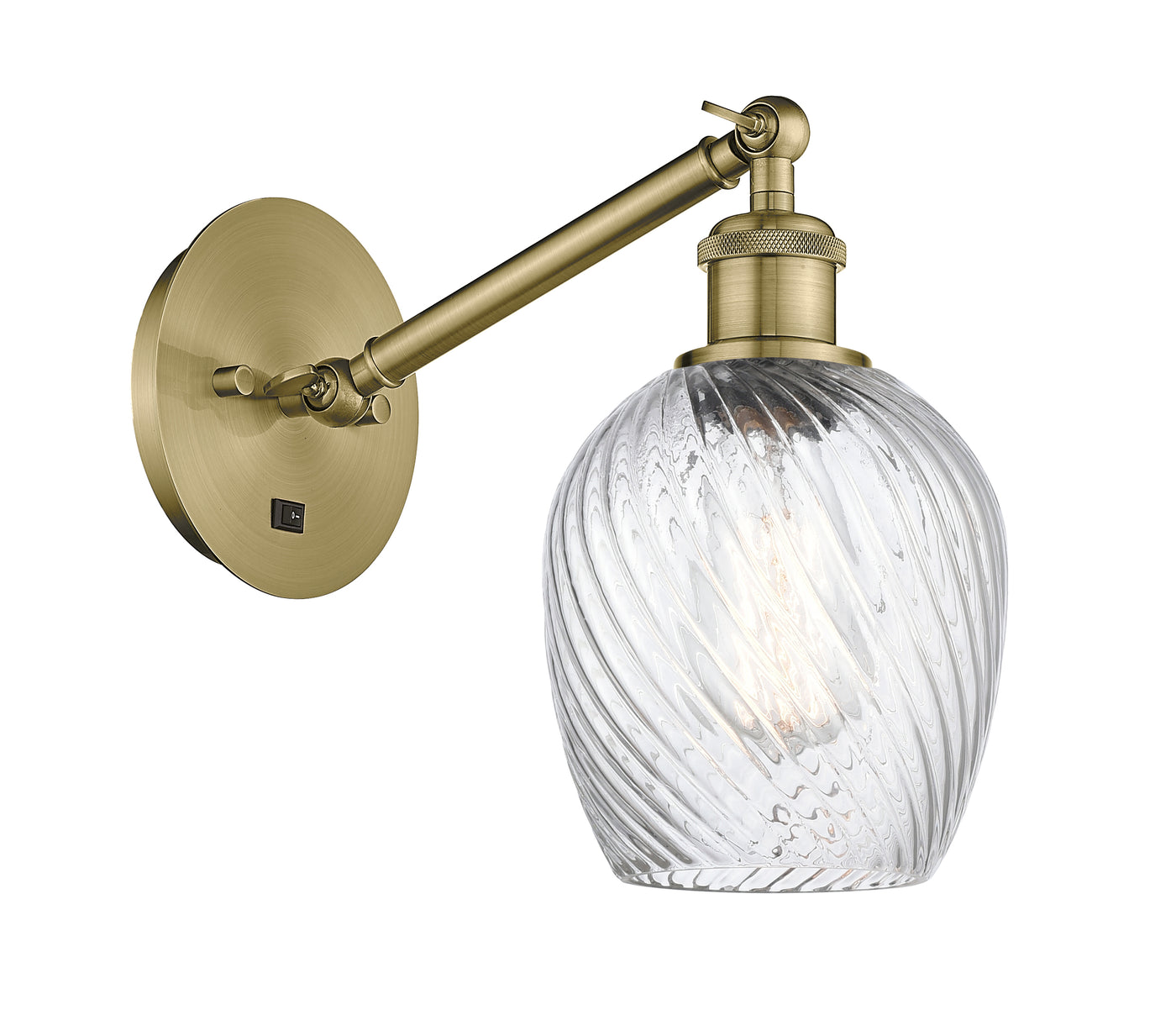 Ballston Sconce Brass Glass Steel