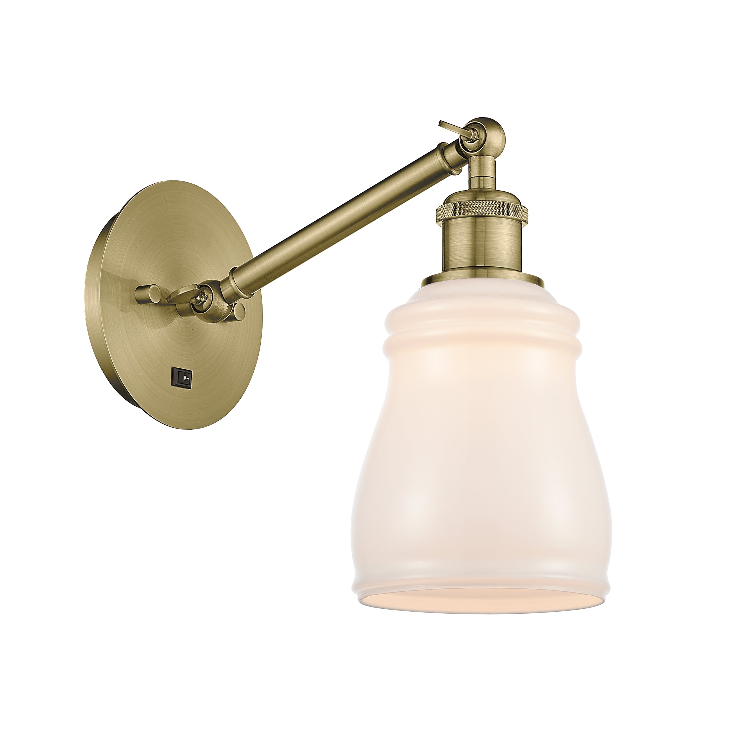 Ballston Sconce Cast Brass Glass Steel