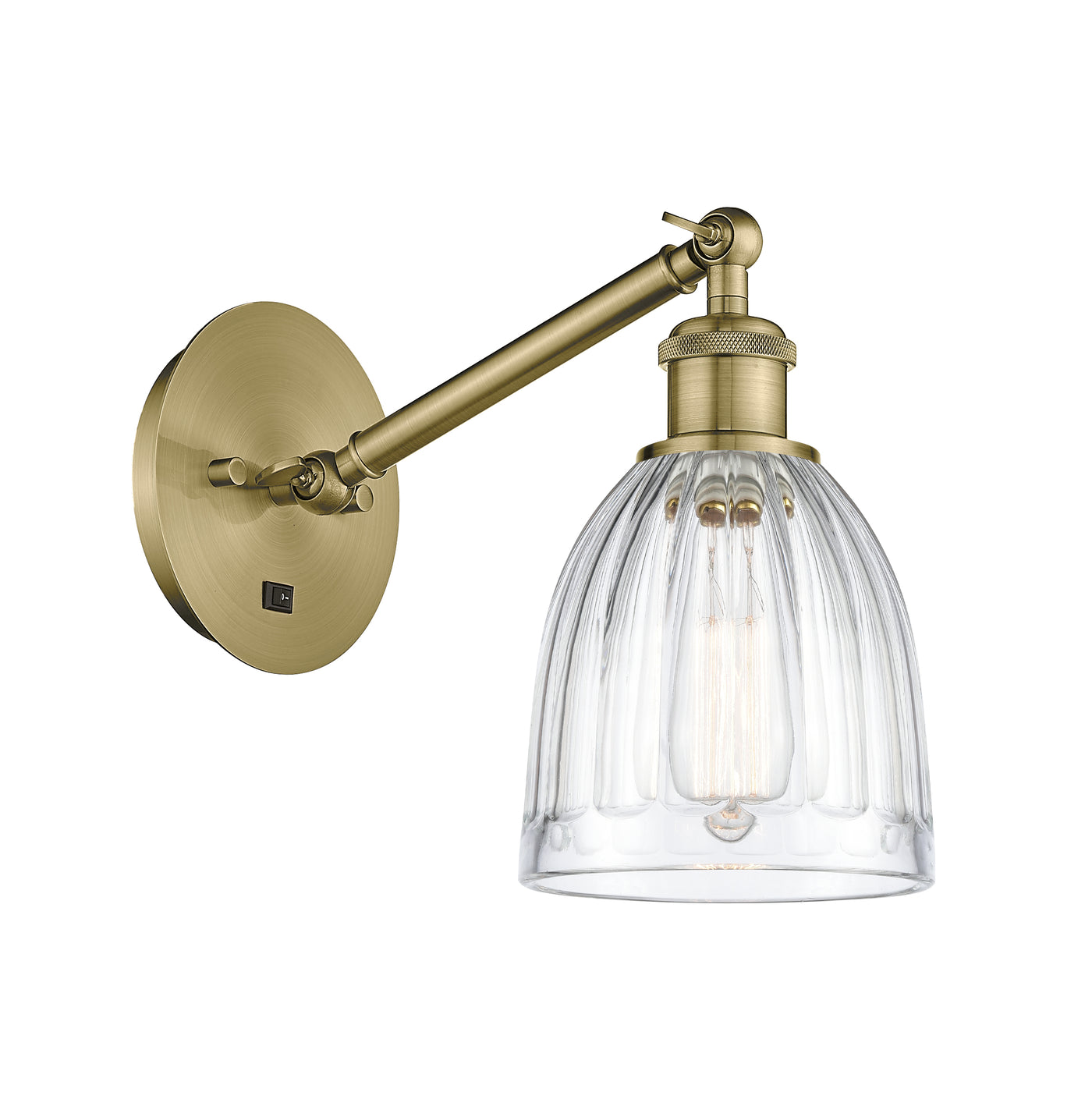 Ballston Sconce Cast Brass 8 Inch