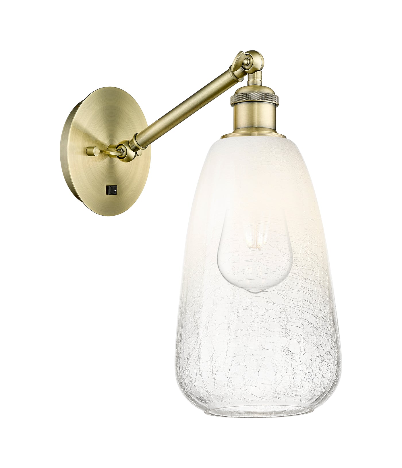 Ballston Sconce Cast Brass Steel Glass