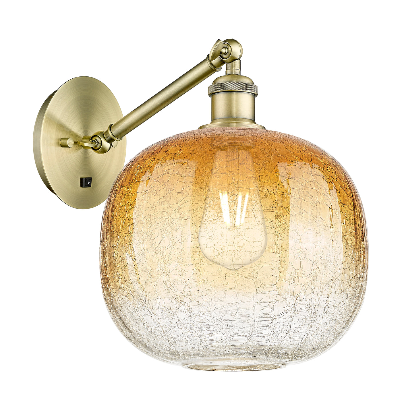 Ballston Sconce Cast Brass Glass Steel