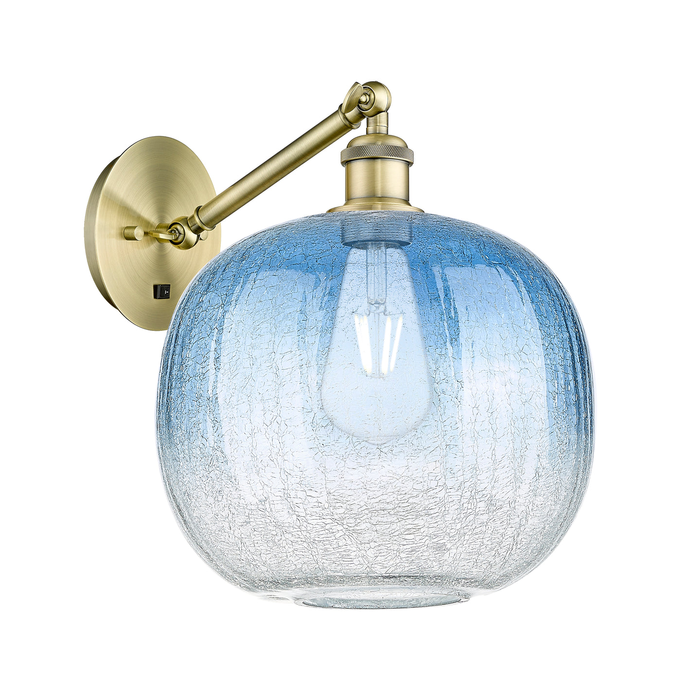 Ballston Sconce Cast Brass Glass Steel