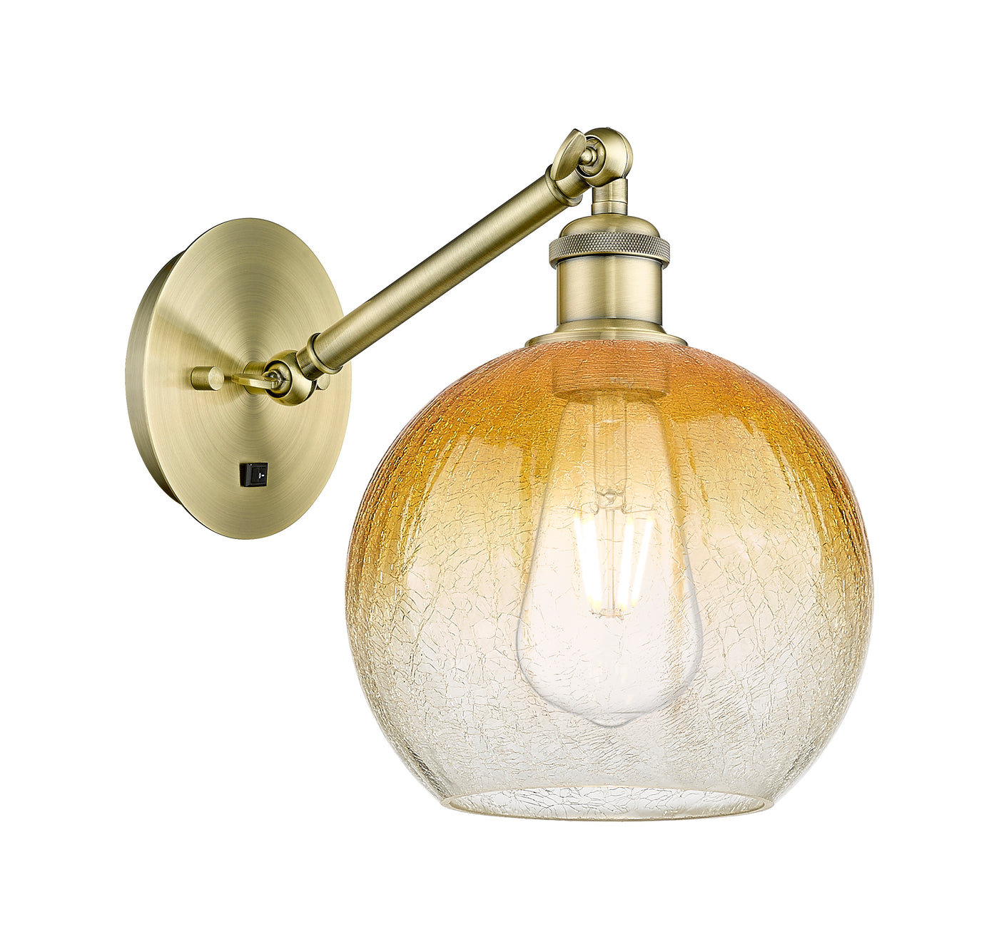 Ballston Sconce Cast Brass Glass Steel
