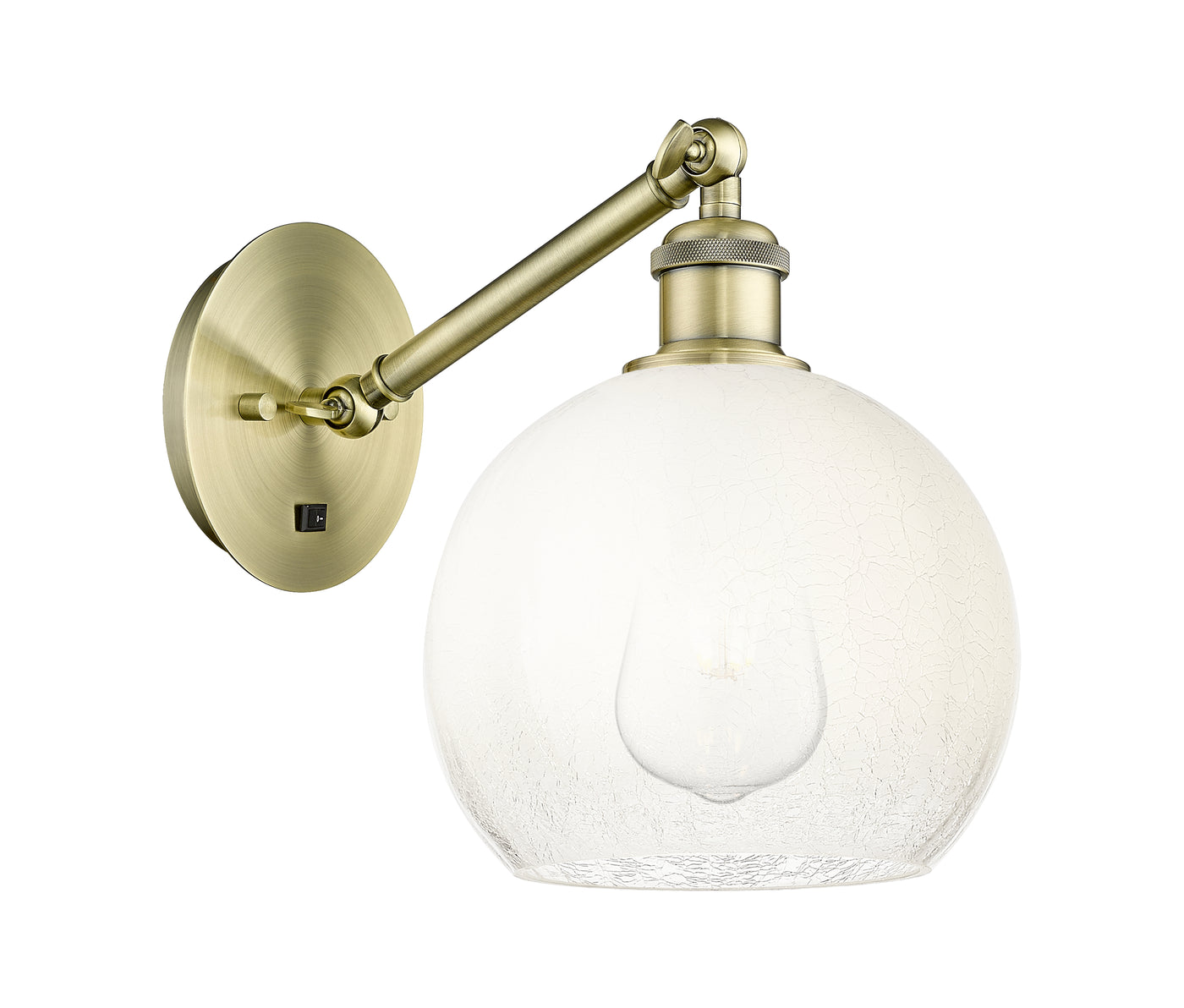 Ballston Sconce Cast Brass Glass Steel