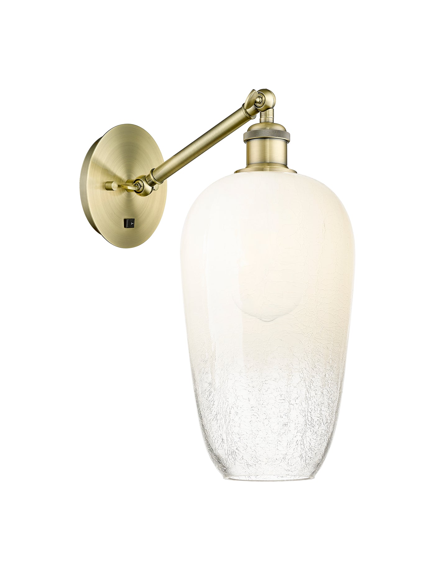 Ballston Sconce Cast Brass Steel Glass