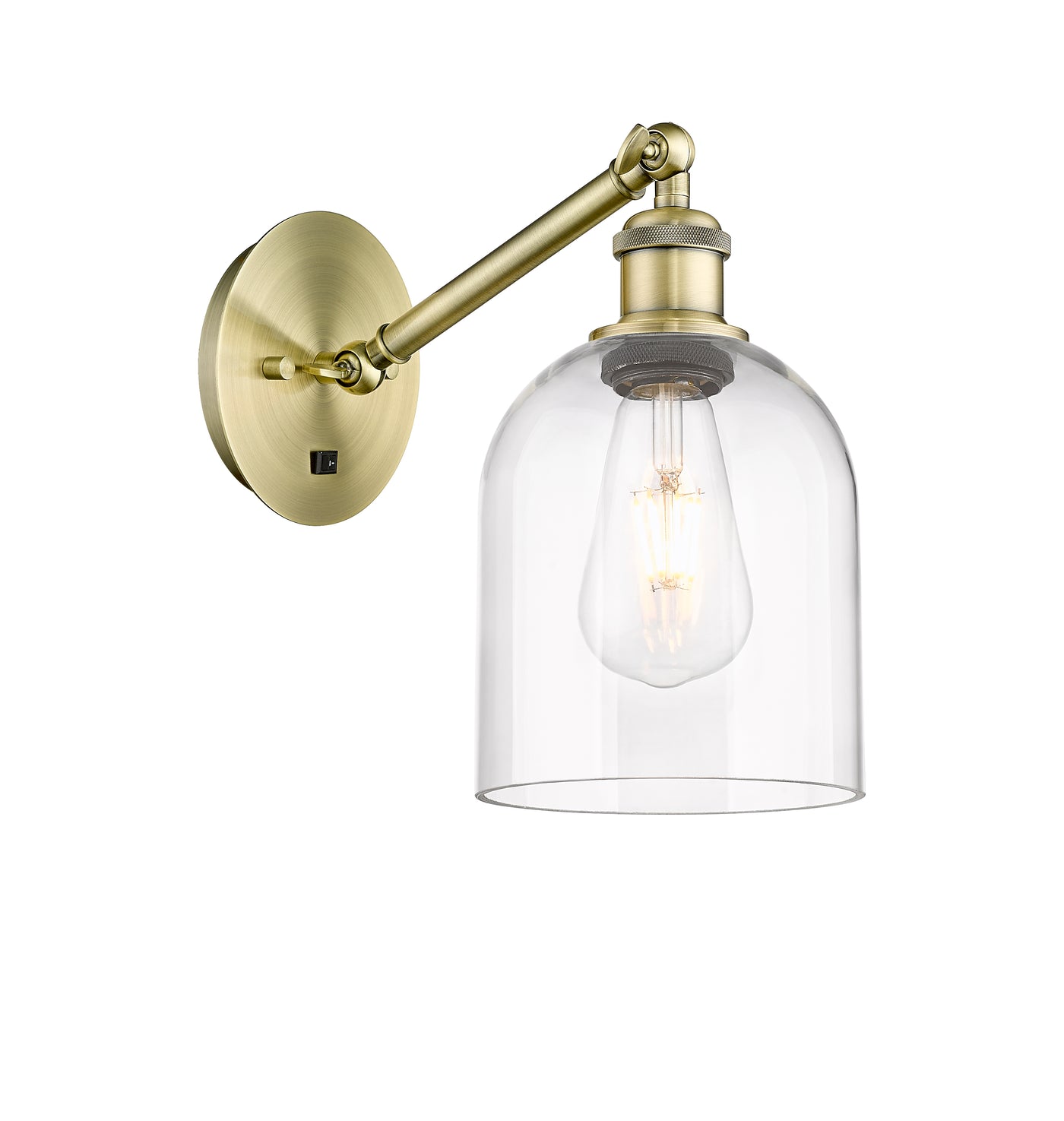 Ballston Sconce Cast Brass 15 Inch Height