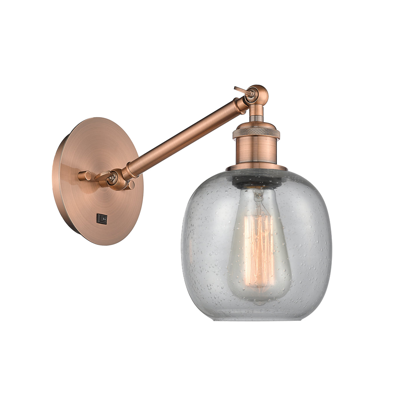 Ballston Sconce Cast Brass Glass Steel