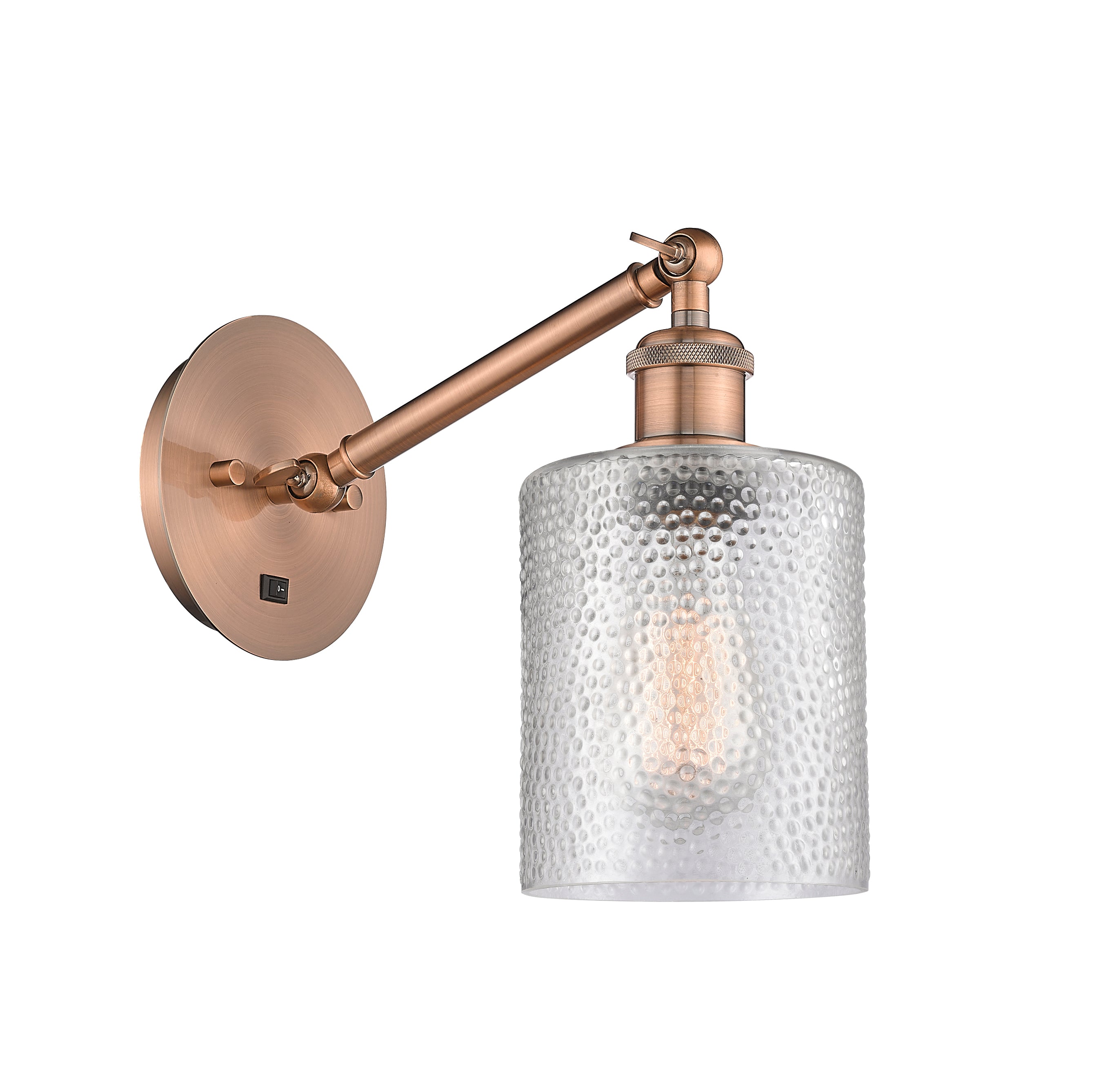 Ballston Sconce Cast Brass Steel Glass