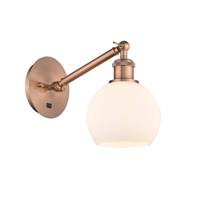 Ballston Sconce Cast Brass Steel Glass