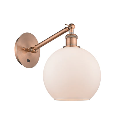 Ballston Sconce Cast Brass Steel Glass
