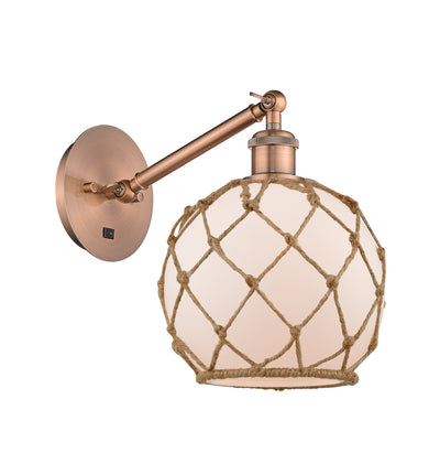Ballston Sconce Cast Brass Steel Glass