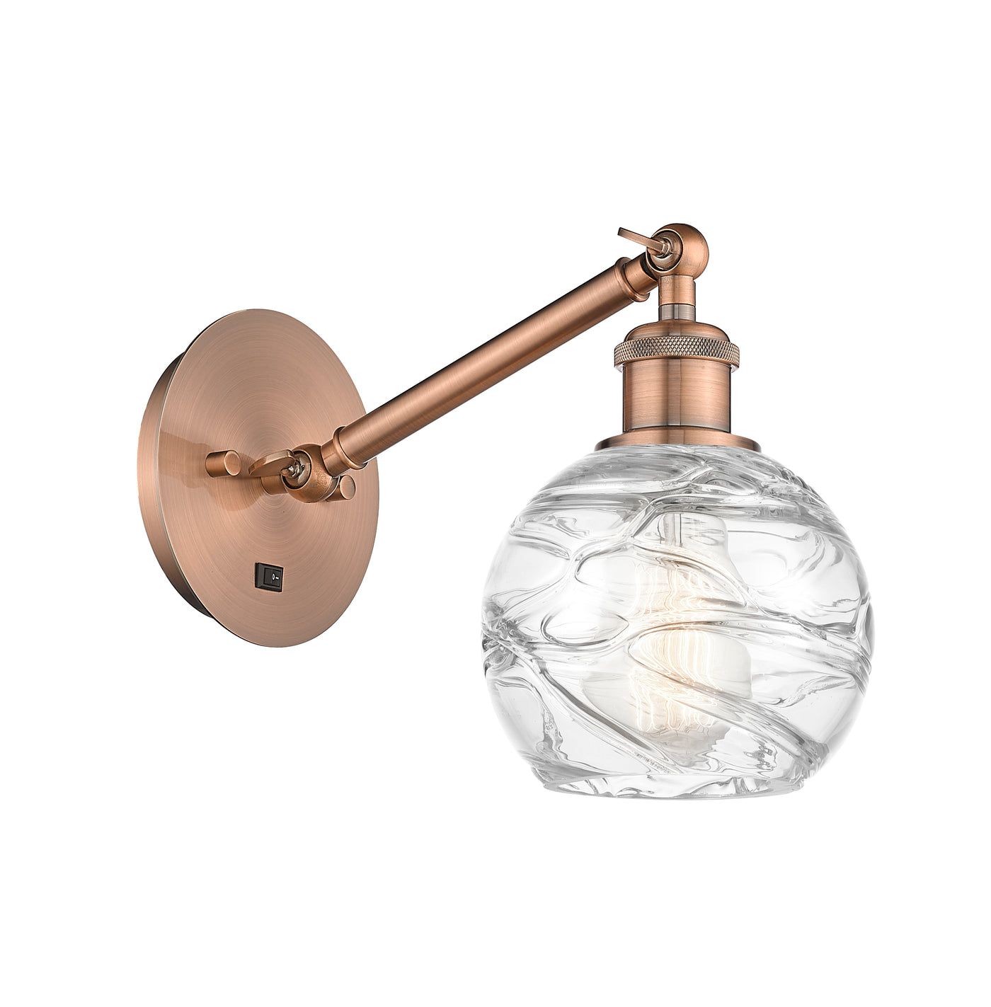 Ballston Sconce Cast Brass Glass Steel