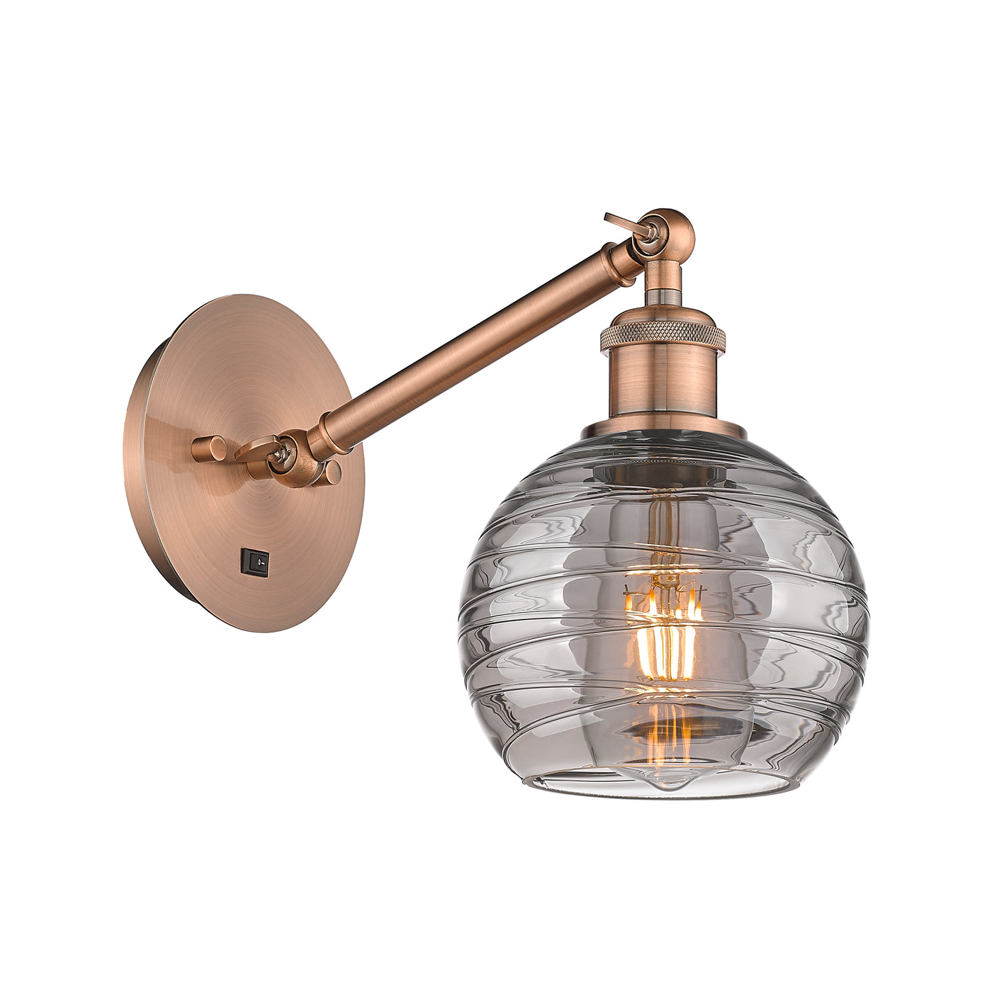 Ballston Sconce Cast Brass Glass Steel