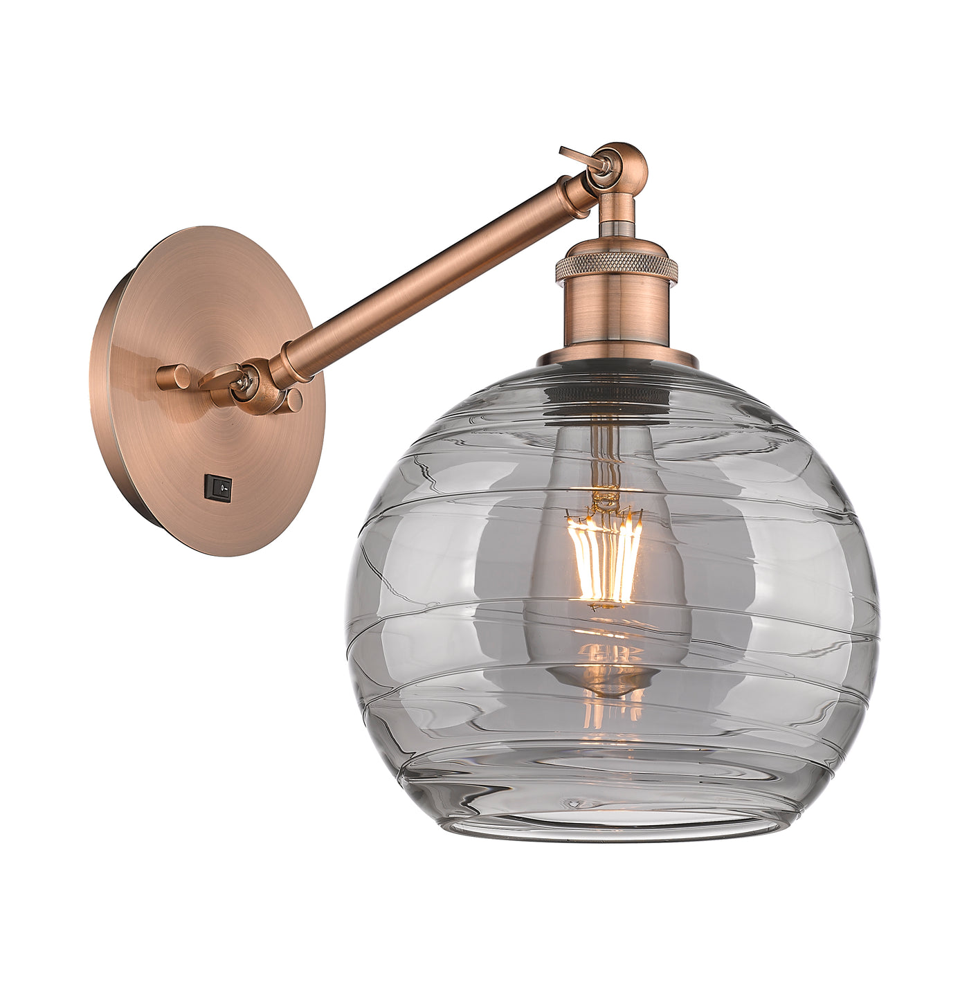 Ballston Sconce Cast Brass Swirl 8.125