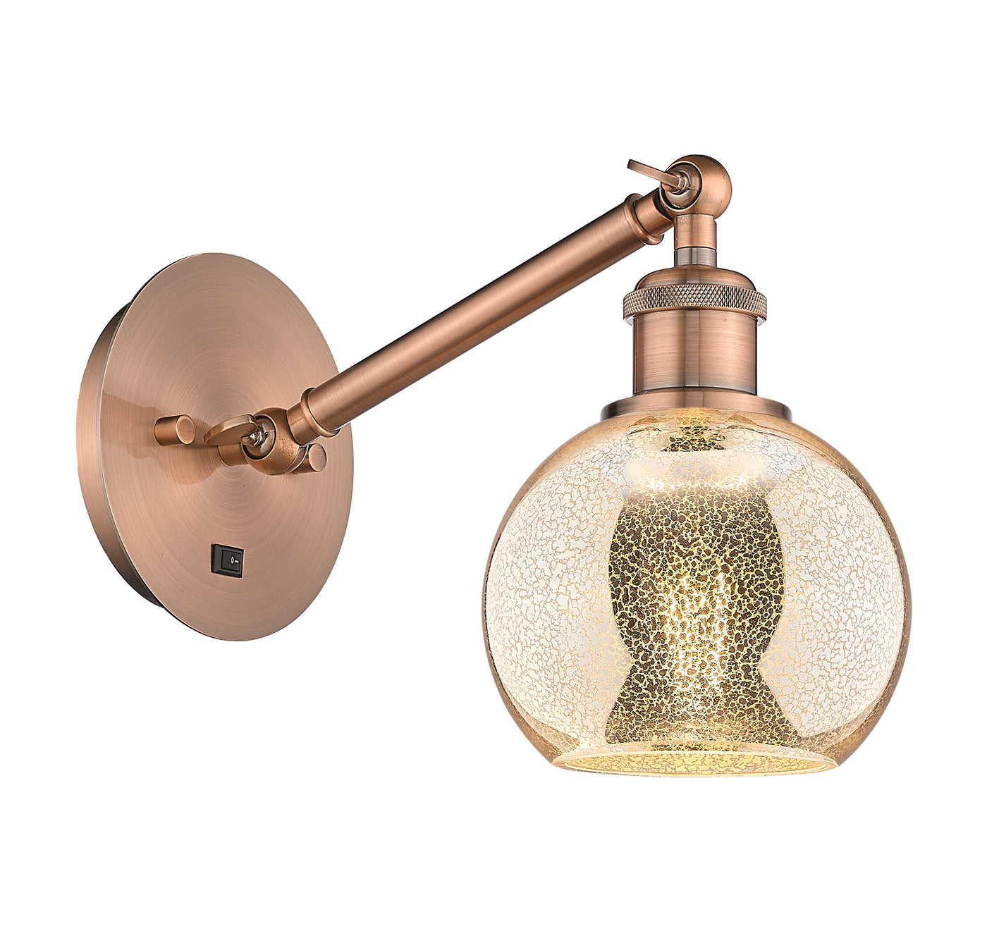 Ballston Sconce Cast Brass Steel Glass