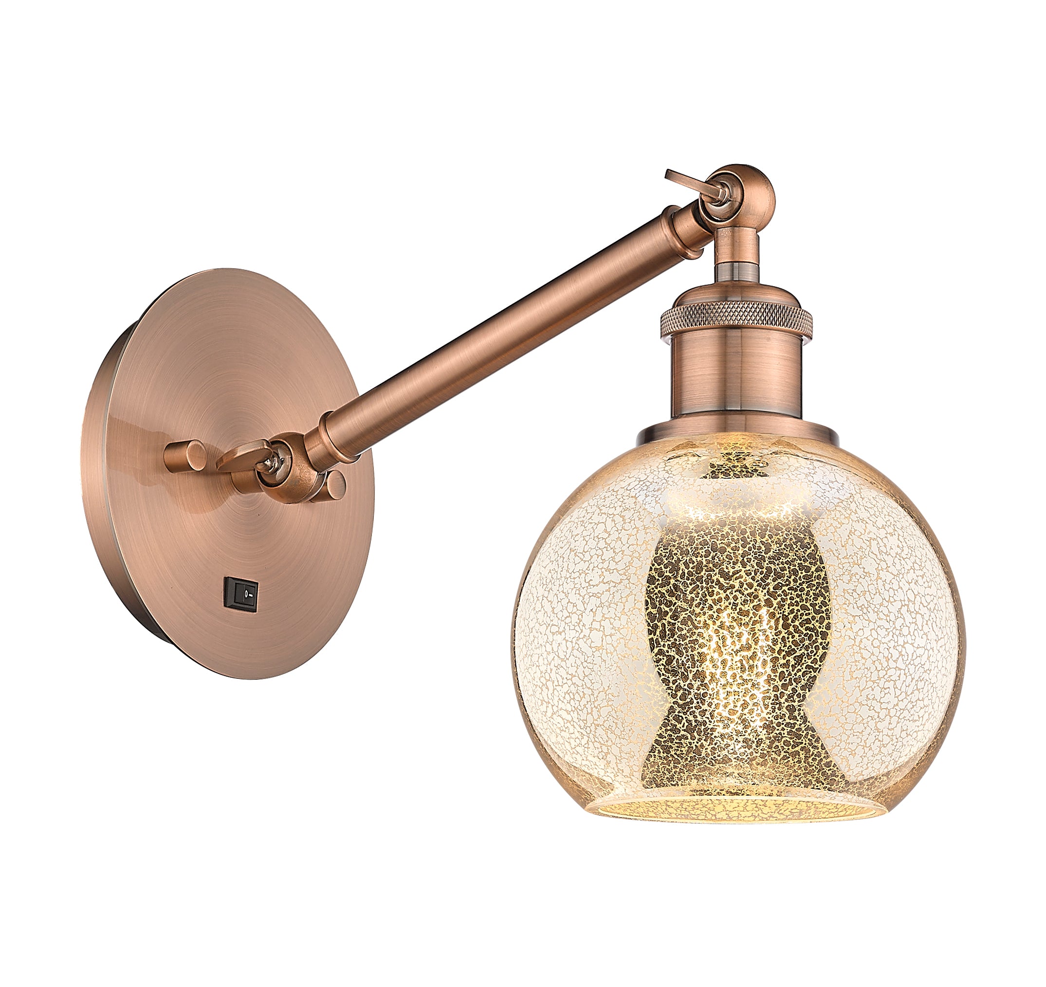 Ballston Sconce Cast Brass Steel Glass