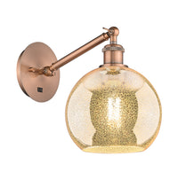 Ballston Sconce Cast Brass Steel Glass
