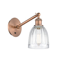 Ballston Sconce Cast Brass Steel Glass