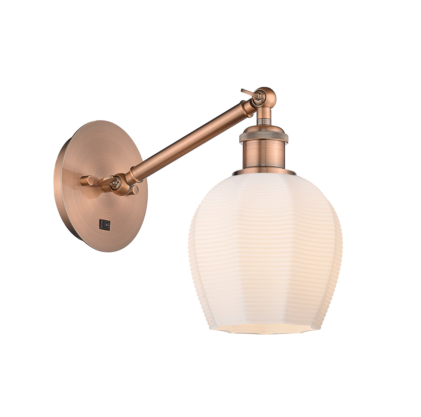 Ballston Sconce Cast Brass Steel Glass